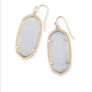 Kendra Scott ELLE GOLD SLATE CATS EYE